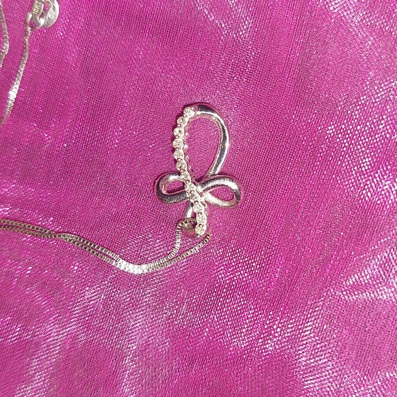 Necklace & 1 Pendants Cross Both 10 KT  Silver The Other Pendent Not Stamped . - Picture 3 of 10